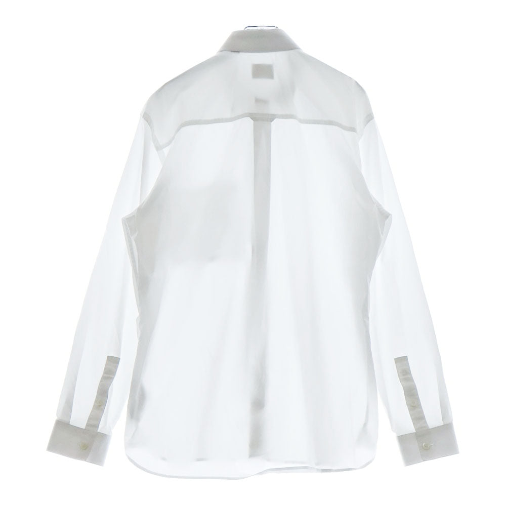 BURBERRY(バーバリー) Chapling Shirt ポケットロゴ刺繍 ボタンダウン 長袖シャツ ホワイト 8064874