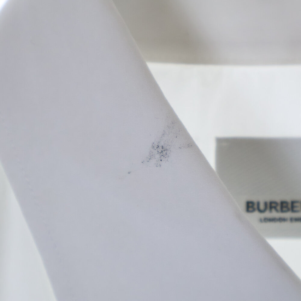 BURBERRY(バーバリー) Chapling Shirt ポケットロゴ刺繍 ボタンダウン 長袖シャツ ホワイト 8064874