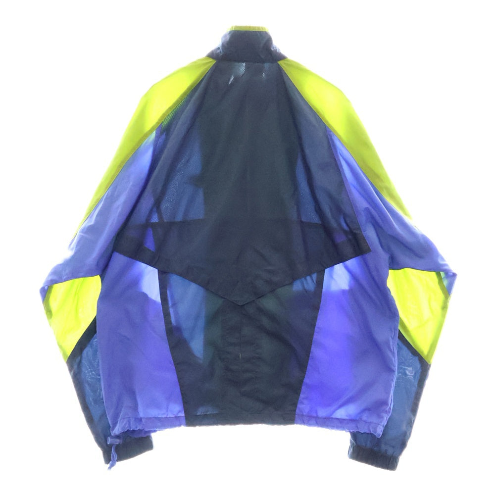 NIKE(ナイキ) 90s VINTAGE 銀タグ ロゴナイロントラックジャケット ブルー/グリーン
