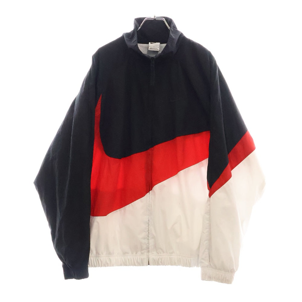NIKE(ナイキ) BIG SWOOSH WOVEN JACKET M HBR STMT ウーブン ジップアップ ナイロンジャケット レッド/ブラック/ホワイト AR3133 011