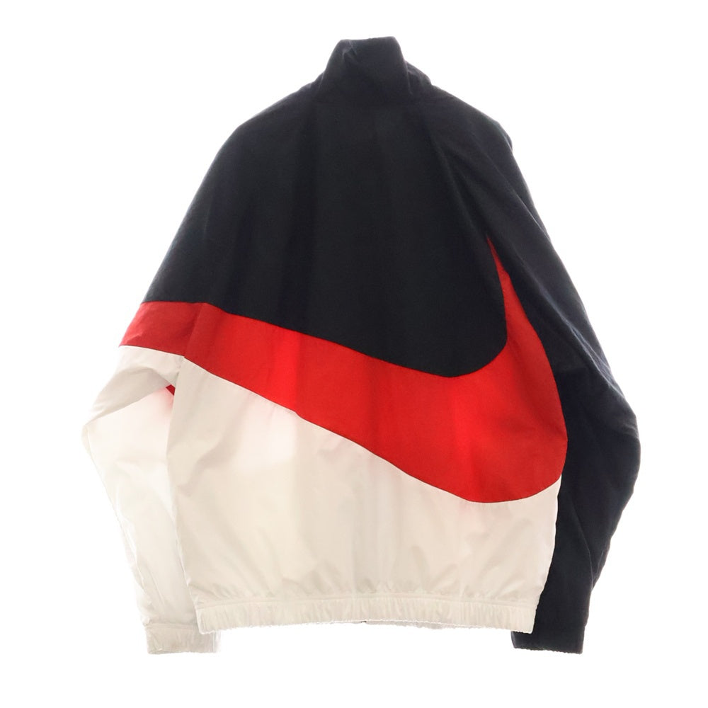 NIKE(ナイキ) BIG SWOOSH WOVEN JACKET M HBR STMT ウーブン ジップアップ ナイロンジャケット レッド/ブラック/ホワイト AR3133 011