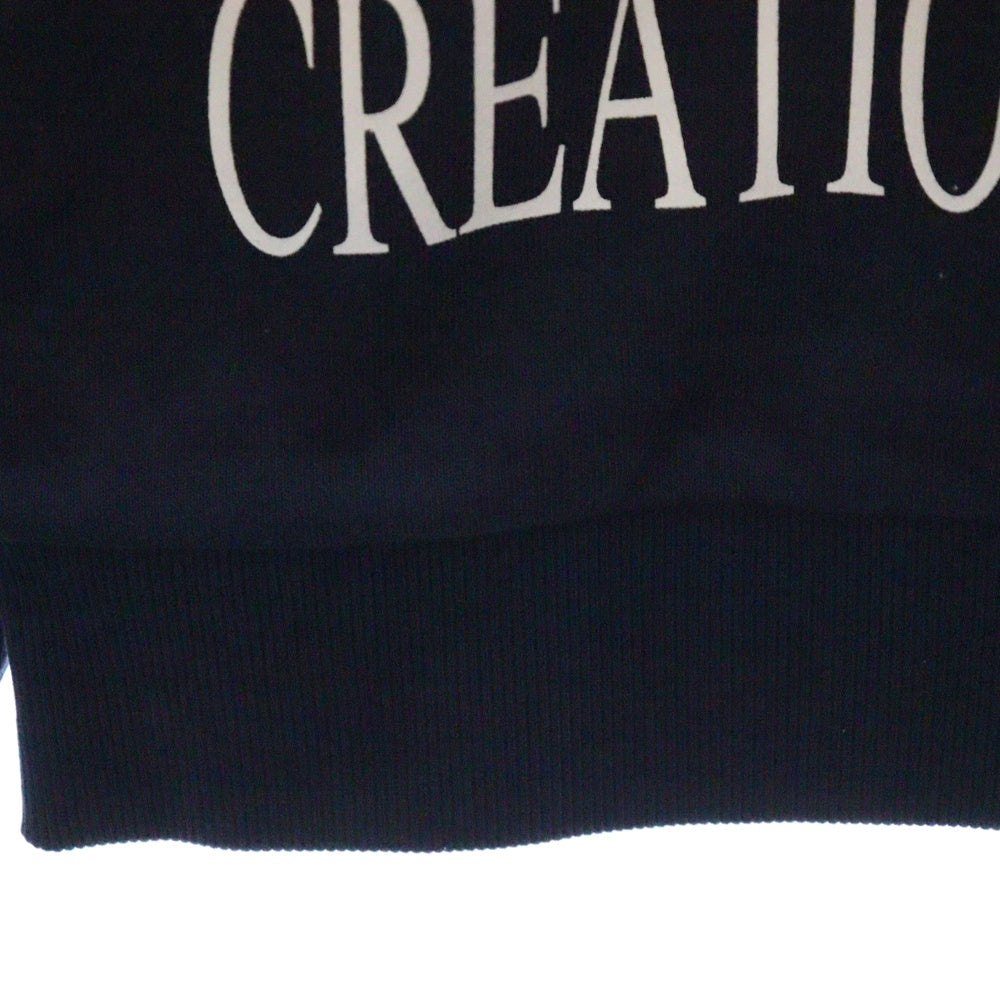 AFB(エーエフビー) SPORT SWEAT SHIRTS フロントプリント クルーネック スウェットトレーナー ネイビー