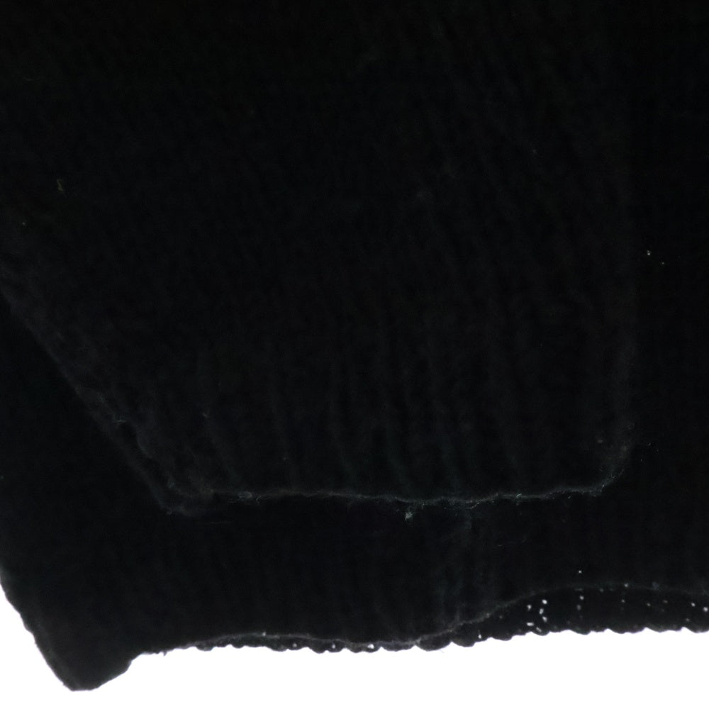 mcmachan woolen(マクマーンウーレン) YIN&YANG CREW NECA KNIT インヤン クルーネック ニットセーター ブラック