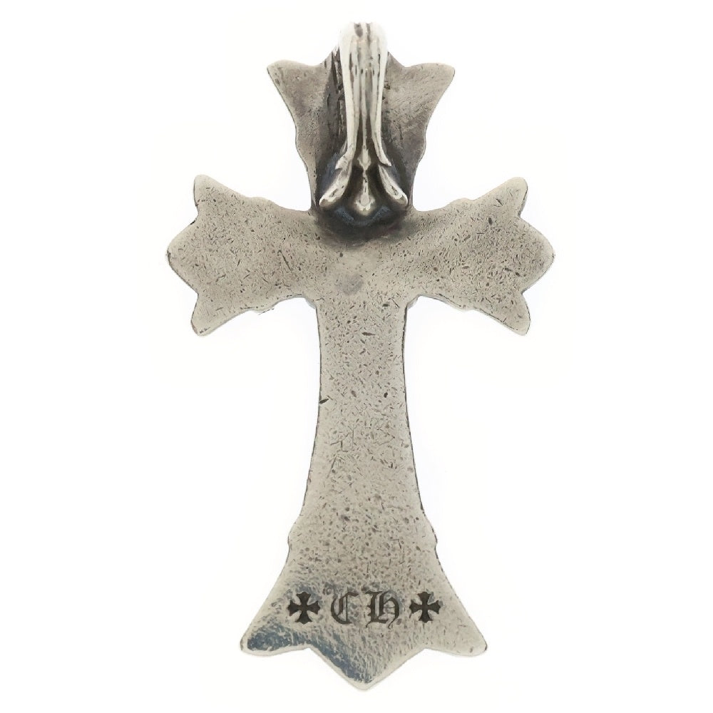 CHROME HEARTS(クロムハーツ) DBL CH CRS SML P/DMND スモールダブルCHクロスペンダントトップ PAVEダイヤ シルバー
