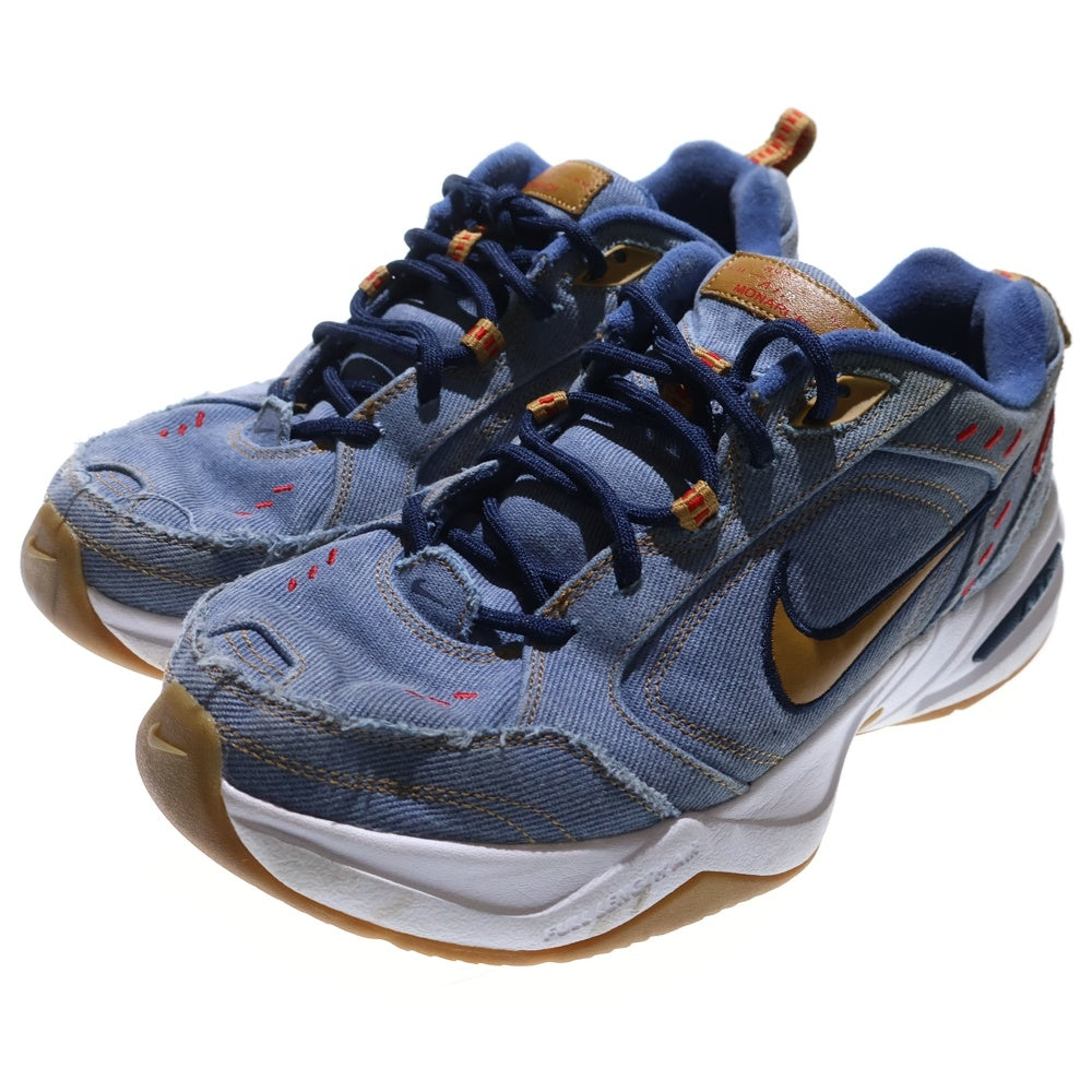 NIKE(ナイキ) AIR MONARCH 4 PRM ローカットスニーカー ネイビー/イエロー US9/27cm AV6676-400