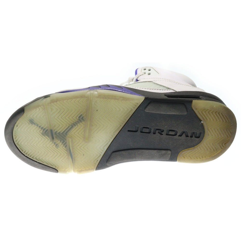 NIKE(ナイキ) Air Jordan 5 Dark Concord エアジョーダン5 ダークコンコルド ハイカットスニーカー ホワイト/パープル US9.5/27.5cm DD0587-141