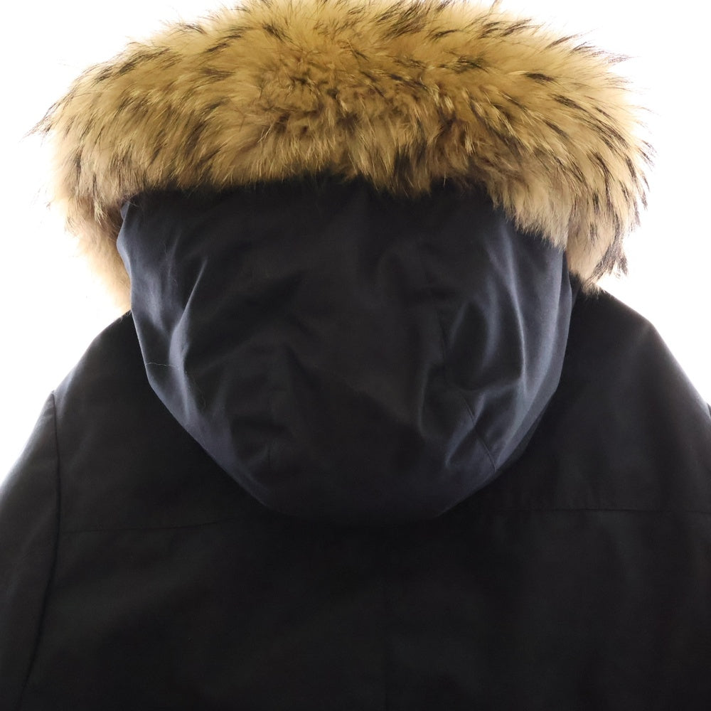 PYRENEX(ピレネックス) BORDEAUX FUR ファー付き フーディー アヌシー ダウンジャケット ブラック W22PJ1