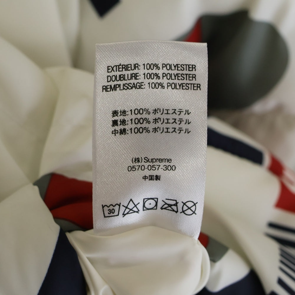 SUPREME(シュプリーム) 18AW NY Reversible Puffy Jacket フォトプリントリバーシブルジャケット ホワイト