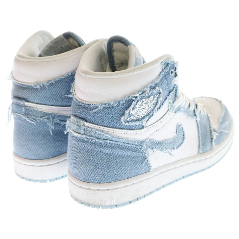 NIKE(ナイキ) WMNS AIR JORDAN 1 RETRO HIGH OG DENIM ウィメンズ エアジョーダン1 ハイカットスニーカー デニム US6.5/23.5cm ブルー DM9036-104 レディース