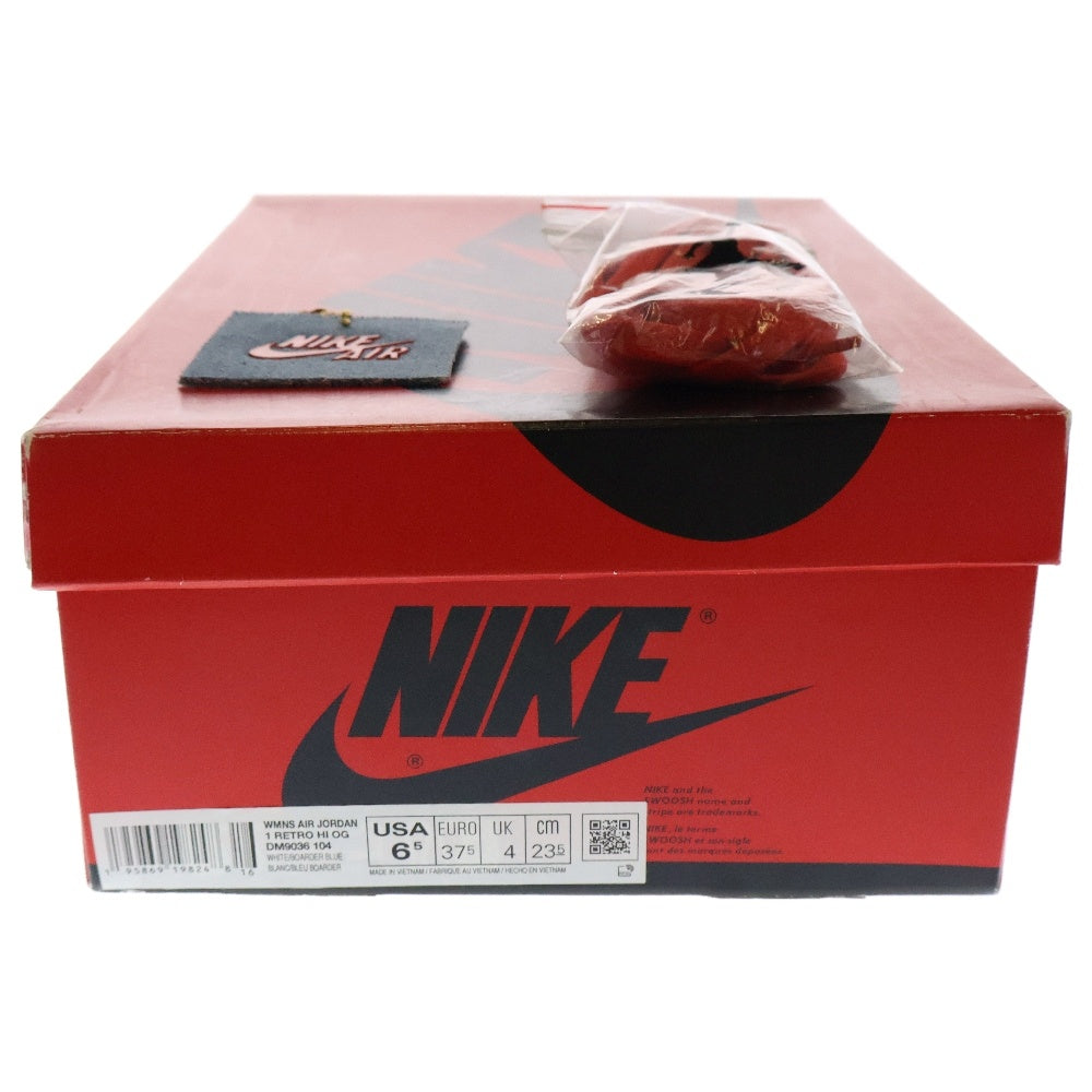 NIKE(ナイキ) WMNS AIR JORDAN 1 RETRO HIGH OG DENIM ウィメンズ エアジョーダン1 ハイカットスニーカー デニム US6.5/23.5cm ブルー DM9036-104 レディース