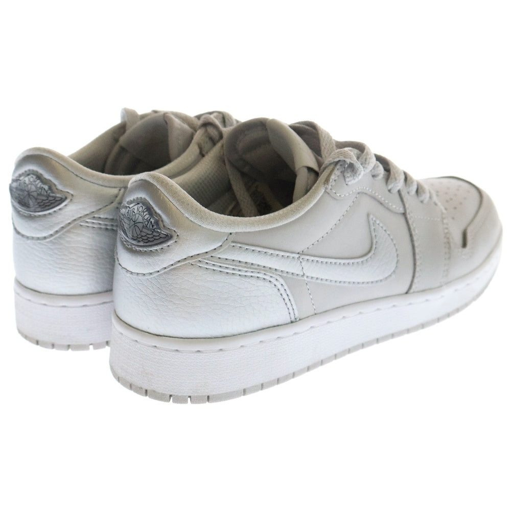 NIKE(ナイキ) AIR JORDAN 1 RETRO LOW OG METALLIQUE SILVER エアジョーダン1 メタリックシルバー US6Y/24cm CZ0858-002 レディース