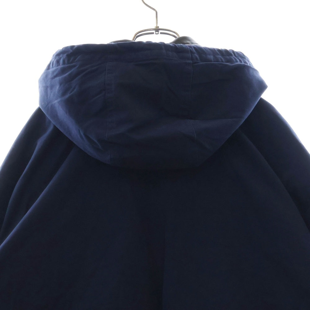SUPREME(シュプリーム) 23AW Leather Collar Utility Jacket レザーカラーユーティリティジャケット ワークジャケット フーディ ネイビー