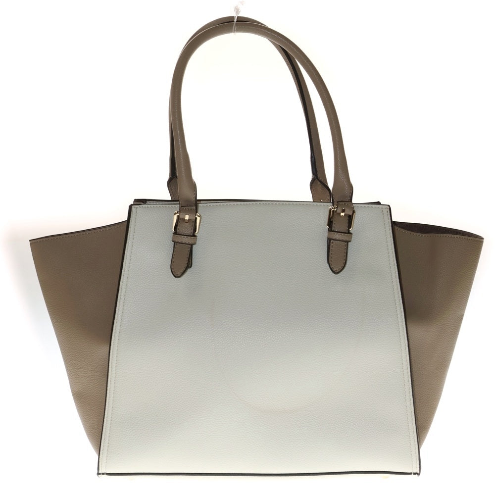 Samantha Thavasa(サマンサタバサ) エンターライン 2WAY レザートート ハンドバッグ ショルダーバッグ ホワイト/ベージュ レディース