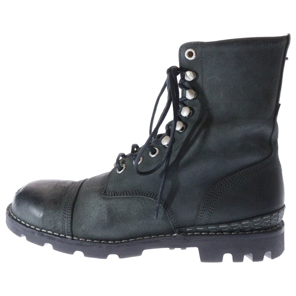 DIESEL(ディーゼル) STEEL レースアップ レザーブーツ ブラック Y01441 PR105 T6057
