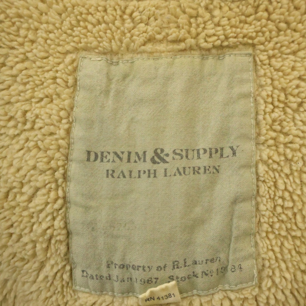 DENIM & SUPPLY RALPH LAUREN(デニム アンド サプライ ラルフローレン) N-3B Type Down Military Flight Jacket デニム&サプライ ミリタリー フライト ファージャケット カーキ レディース 4700412305
