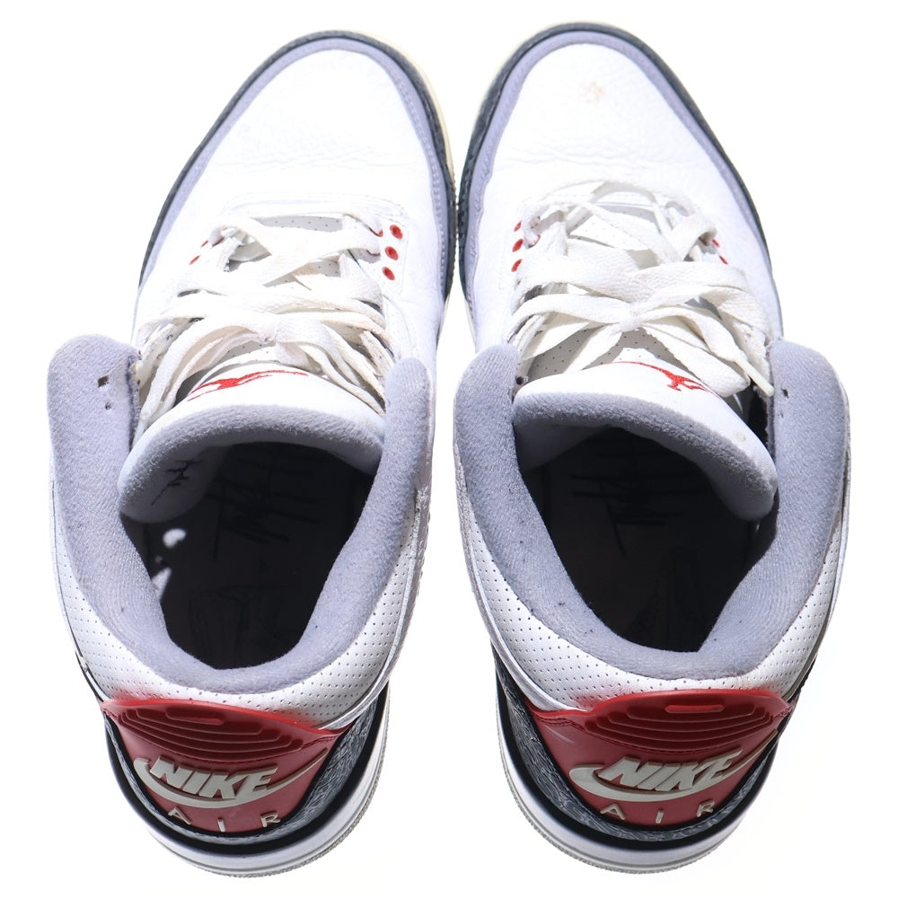NIKE(ナイキ) AIR JORDAN 3 RETRO TINKER HATFIELD エアジョーダン3 レトロ ティンカー ハッドフィールド ローカットスニーカー ホワイト/ブラック US12/30cm AQ3835-160