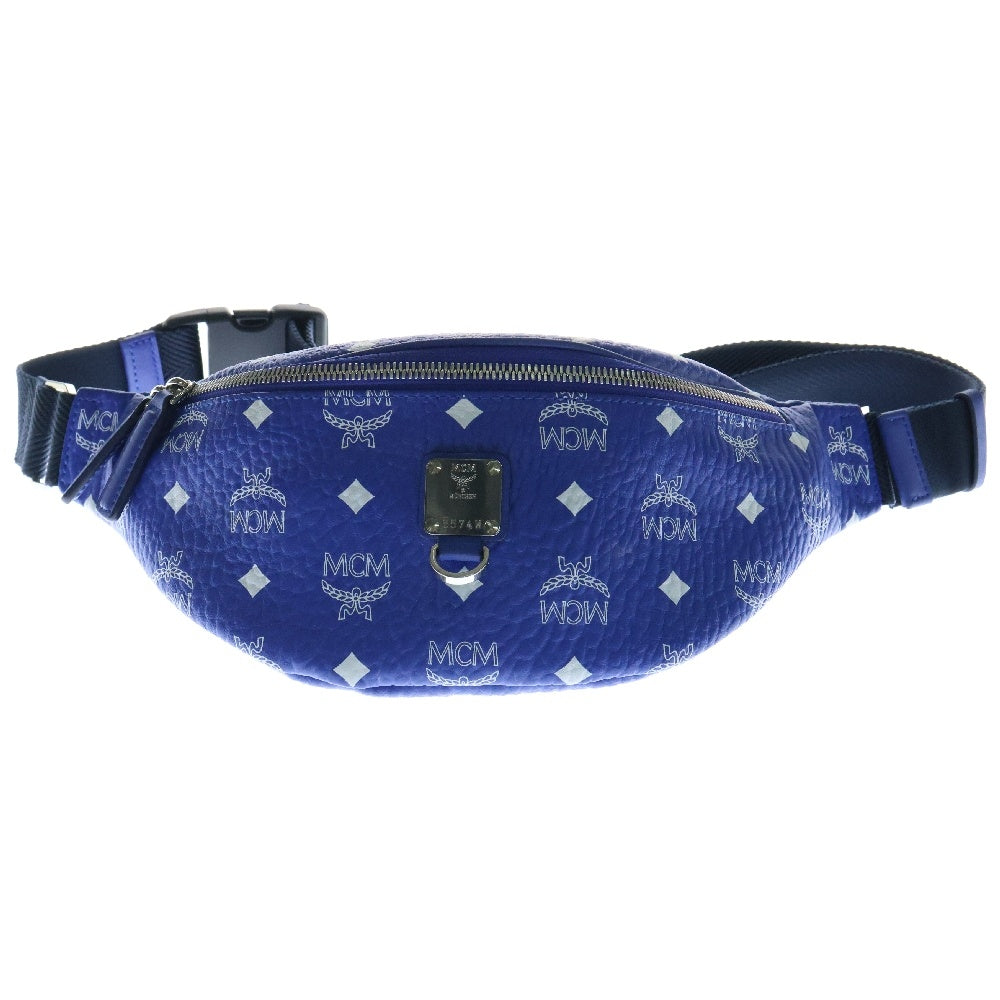 MCM(エム シー エム) Belt Bag Small ヴィセトス ウエストバッグ ベルトバッグ ブルー MMZASFI05H1001