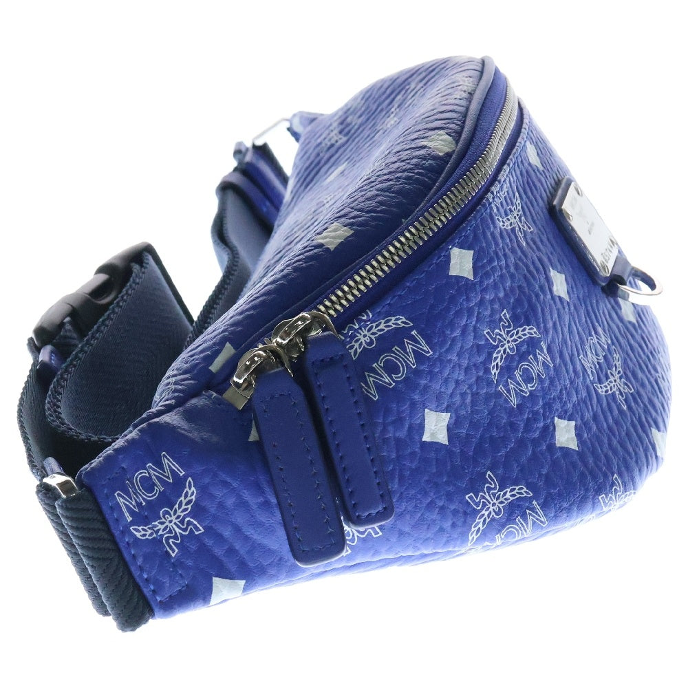 MCM(エム シー エム) Belt Bag Small ヴィセトス ウエストバッグ ベルトバッグ ブルー MMZASFI05H1001