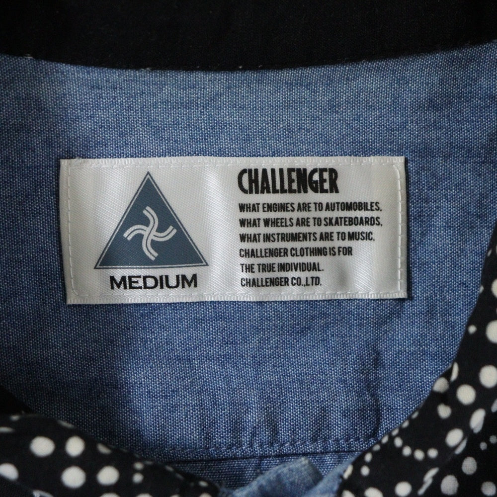 CHALLENGER(チャレンジャー) 22SS BANDANA REMAKE SHIRT バンダナ リメイク 長袖シャツ インディゴ CLG-SH010-013