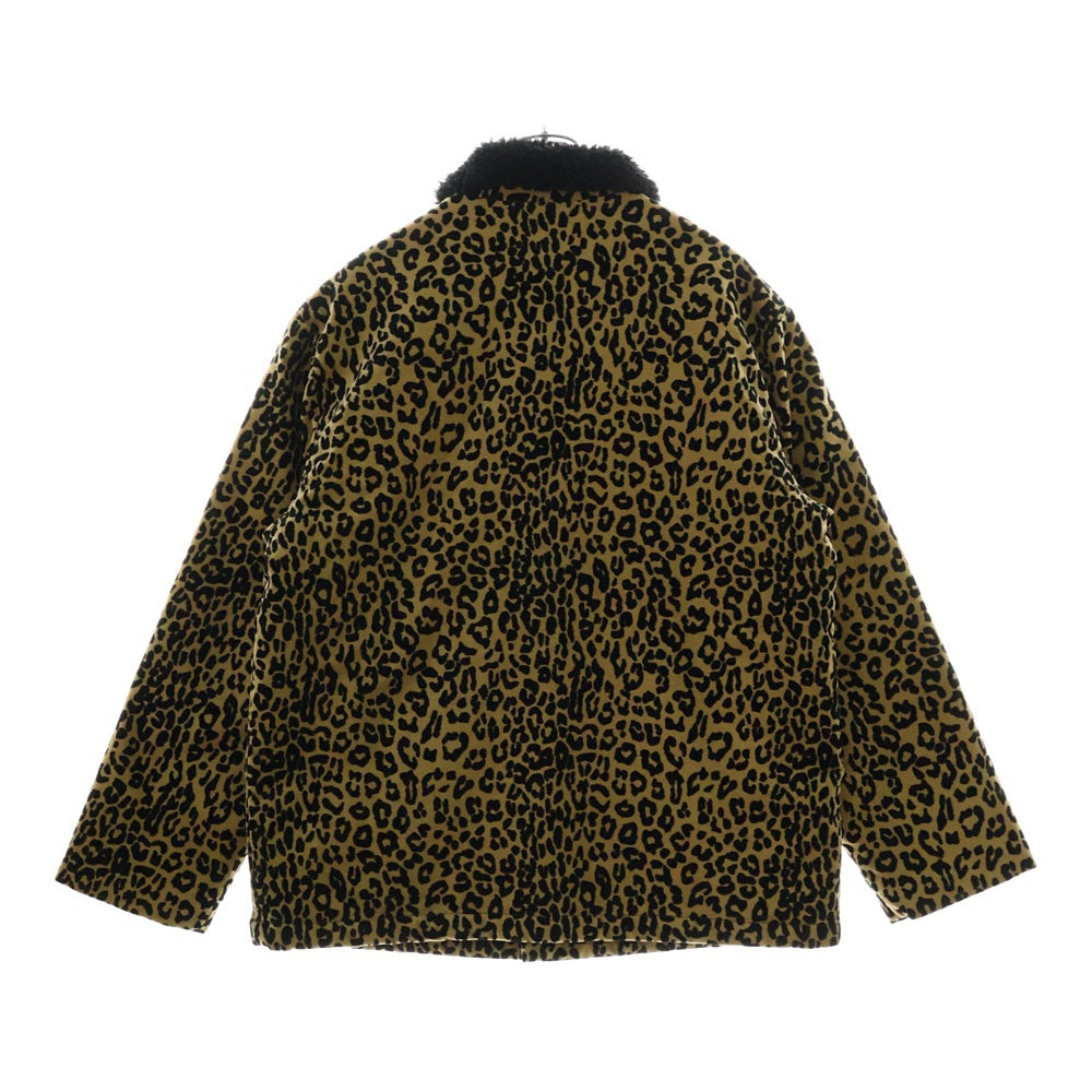 SUPREME(シュプリーム) 24AW Kindermann Uncut Corduroy Car Coat Leopard キンダーマン アンカット コーデュロイ カーコート ジャケット ブルゾン ベージュ/ブラック