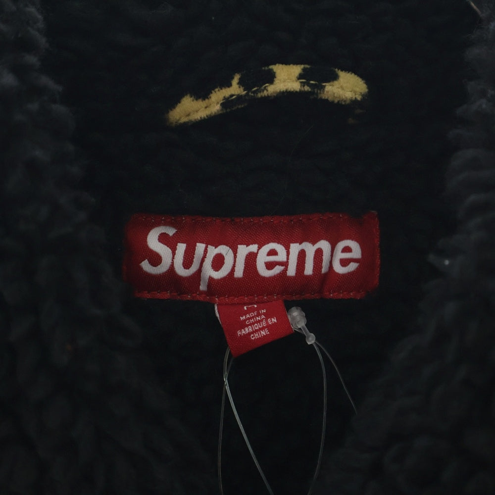 SUPREME(シュプリーム) 24AW Kindermann Uncut Corduroy Car Coat Leopard キンダーマン アンカット コーデュロイ カーコート ジャケット ブルゾン ベージュ/ブラック