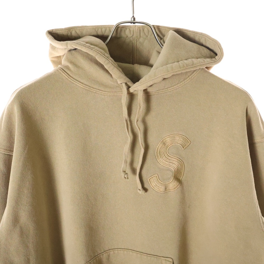 SUPREME(シュプリーム) 23SS Overdyed S Logo Hooded Sweatshirt オーバーダイ Sロゴ プルオーバースウェットパーカー フーディ ベージュ