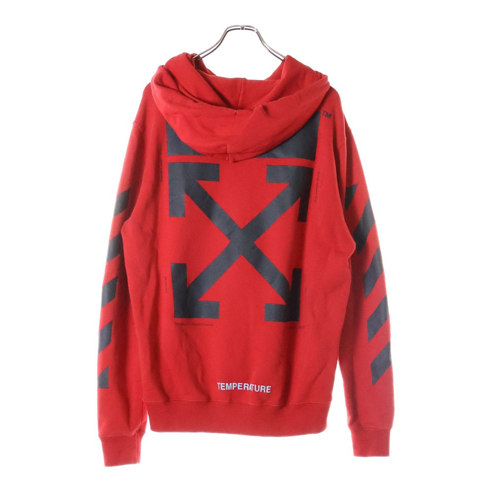 OFF-WHITE(オフホワイト) 18SS MONA LISA PULLOVER HOODIE モナリザ プルオーバー フーディー パーカー スウェット レッド OMBB029S18003012