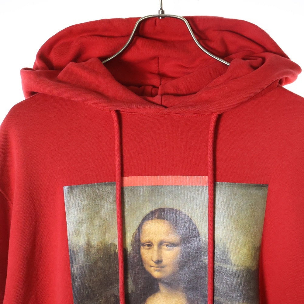 OFF-WHITE(オフホワイト) 18SS MONA LISA PULLOVER HOODIE モナリザ プルオーバー フーディー パーカー スウェット レッド OMBB029S18003012