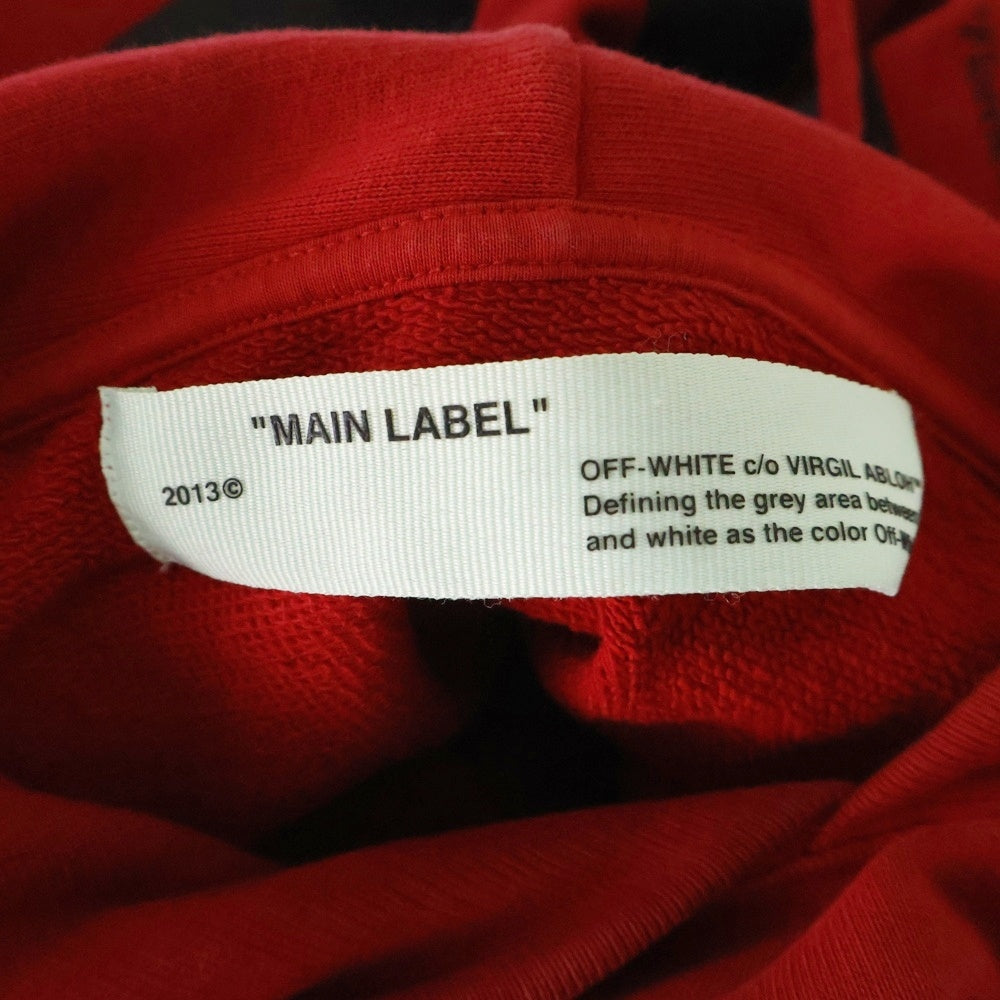 OFF-WHITE(オフホワイト) 18SS MONA LISA PULLOVER HOODIE モナリザ プルオーバー フーディー パーカー スウェット レッド OMBB029S18003012