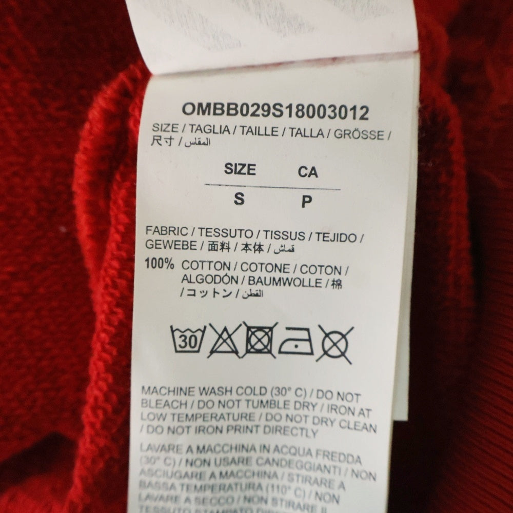 OFF-WHITE(オフホワイト) 18SS MONA LISA PULLOVER HOODIE モナリザ プルオーバー フーディー パーカー スウェット レッド OMBB029S18003012