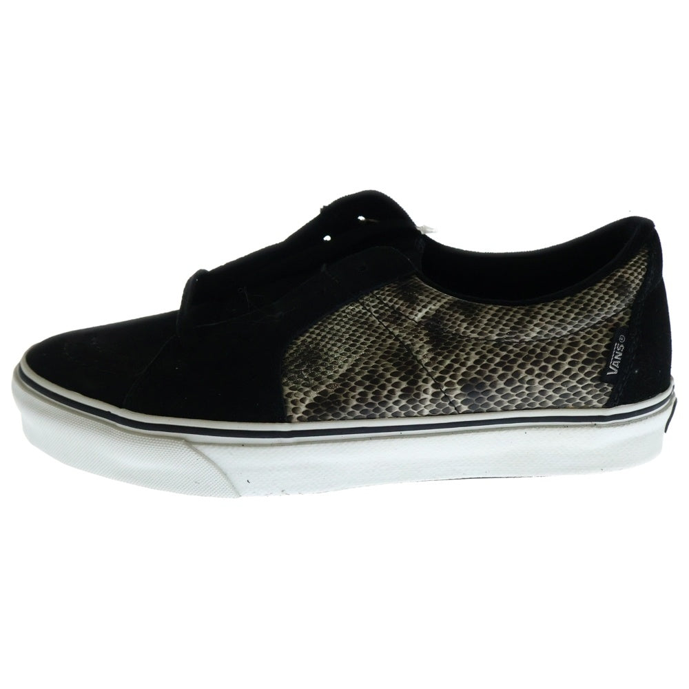 VANS(ヴァンズ) AV SK8-LOW SNAKE/BLACK スケート スネークスキン スエード ローカットスニーカー ブラック US10/28cm VN-0ANQXLP