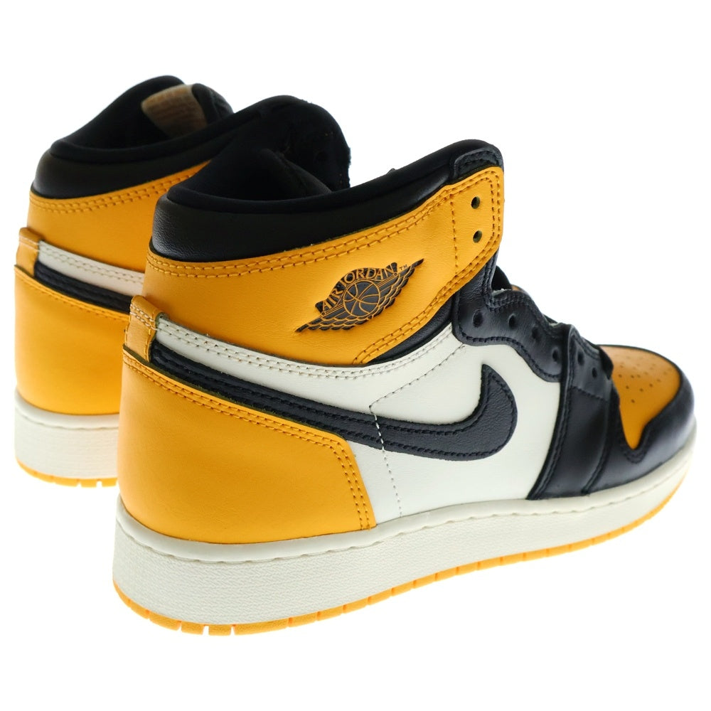 NIKE(ナイキ) GS AIR JORDAN 1 RETRO HIGH OG TAXI ウィメンズ ジョーダン1 レトロ タクシー ハイカットスニーカー イエロー/ホワイト レディース US6.5Y/24.5cm 575441-711