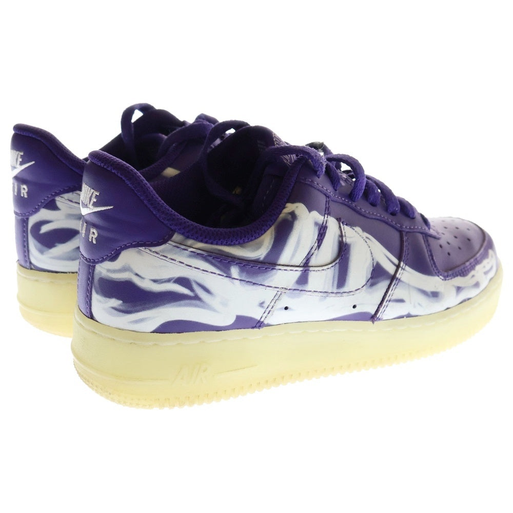 NIKE(ナイキ) AIR FORCE 1 07 SKELETON QS CU8067-500 エアフォース1スケルトン ローカットスニーカー パープル US6/24cm CU8067-500 レディース
