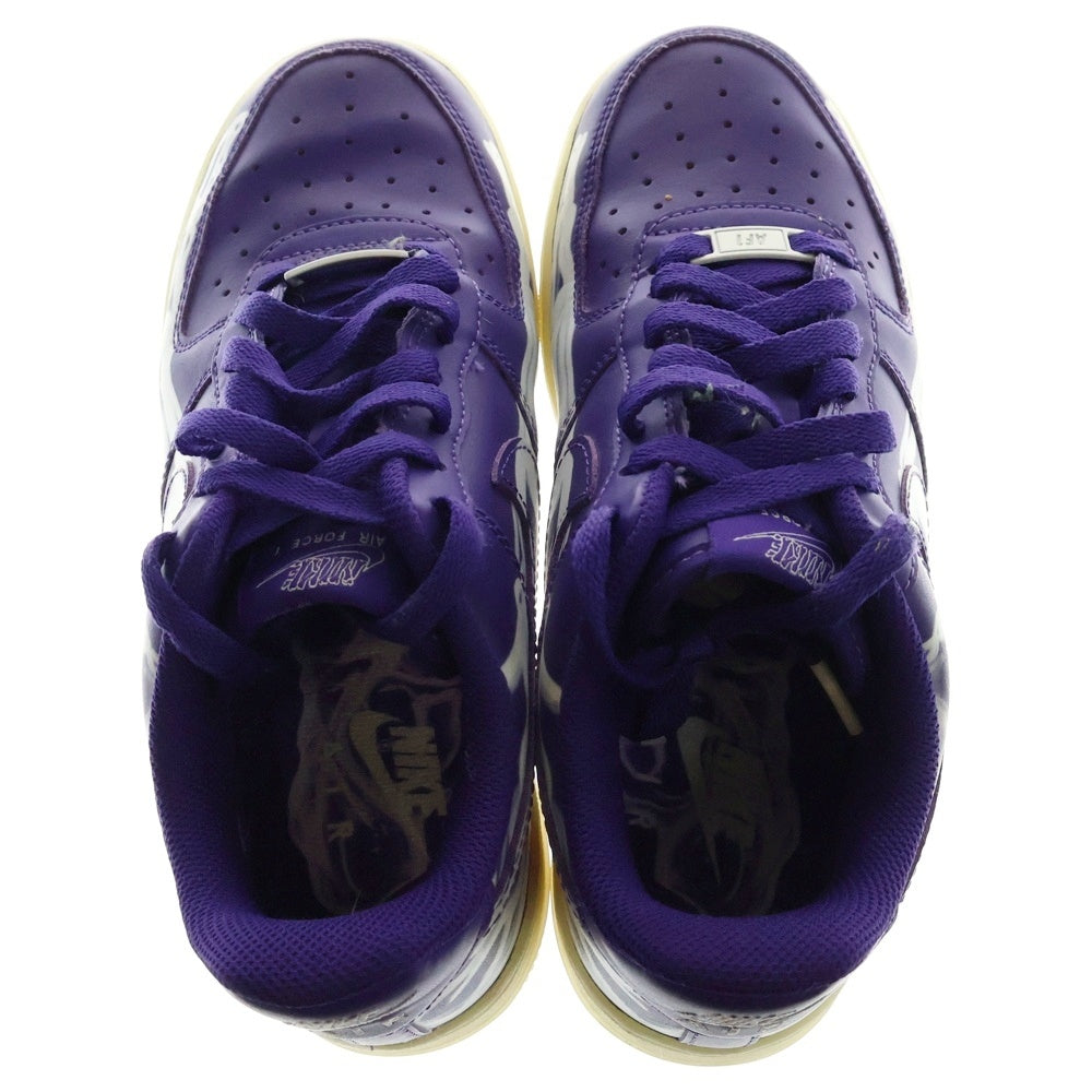 NIKE(ナイキ) AIR FORCE 1 07 SKELETON QS CU8067-500 エアフォース1スケルトン ローカットスニーカー パープル US6/24cm CU8067-500 レディース