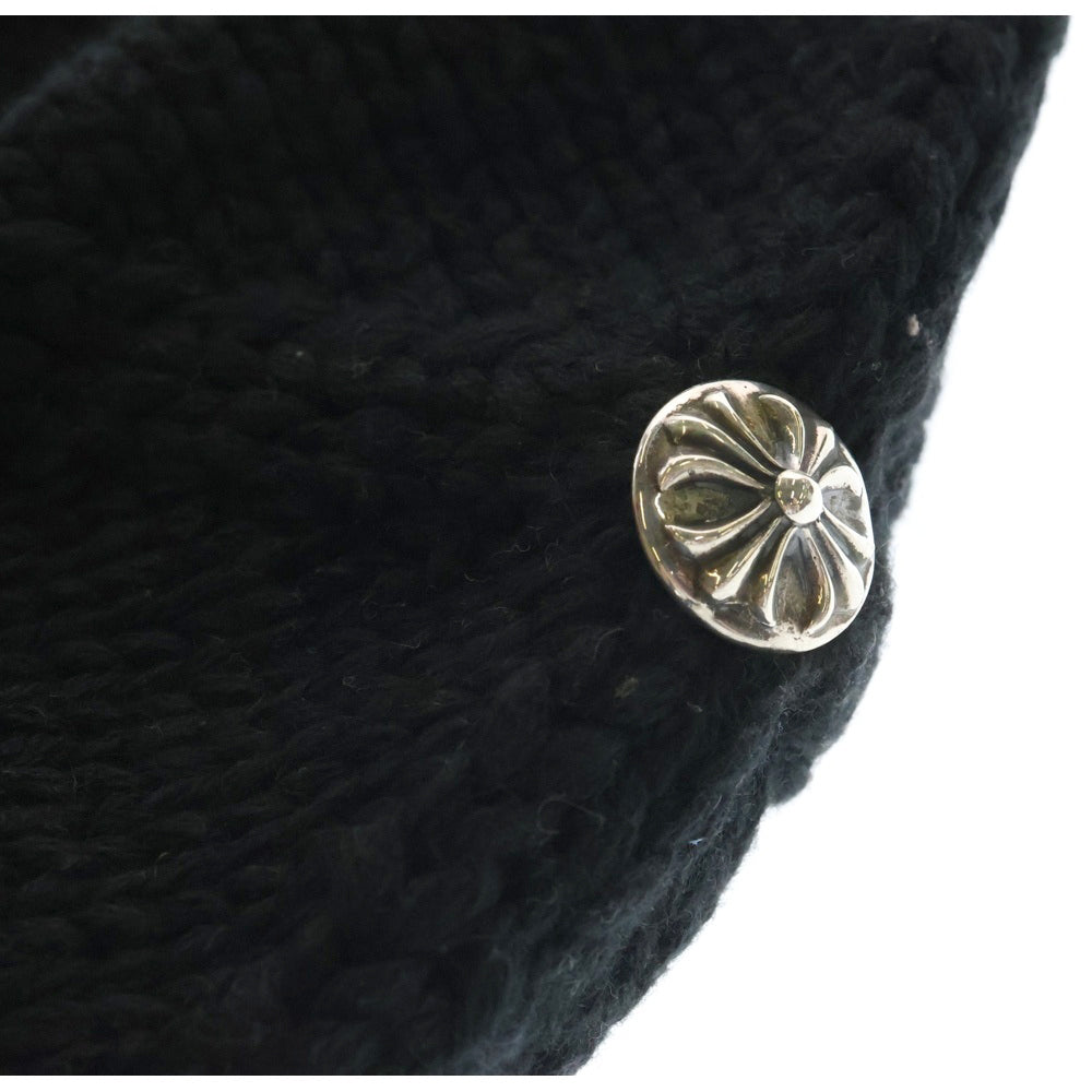 CHROME HEARTS(クロムハーツ) BEANIE CASH クロスパッチ付きカシミアビーニーニットキャップ