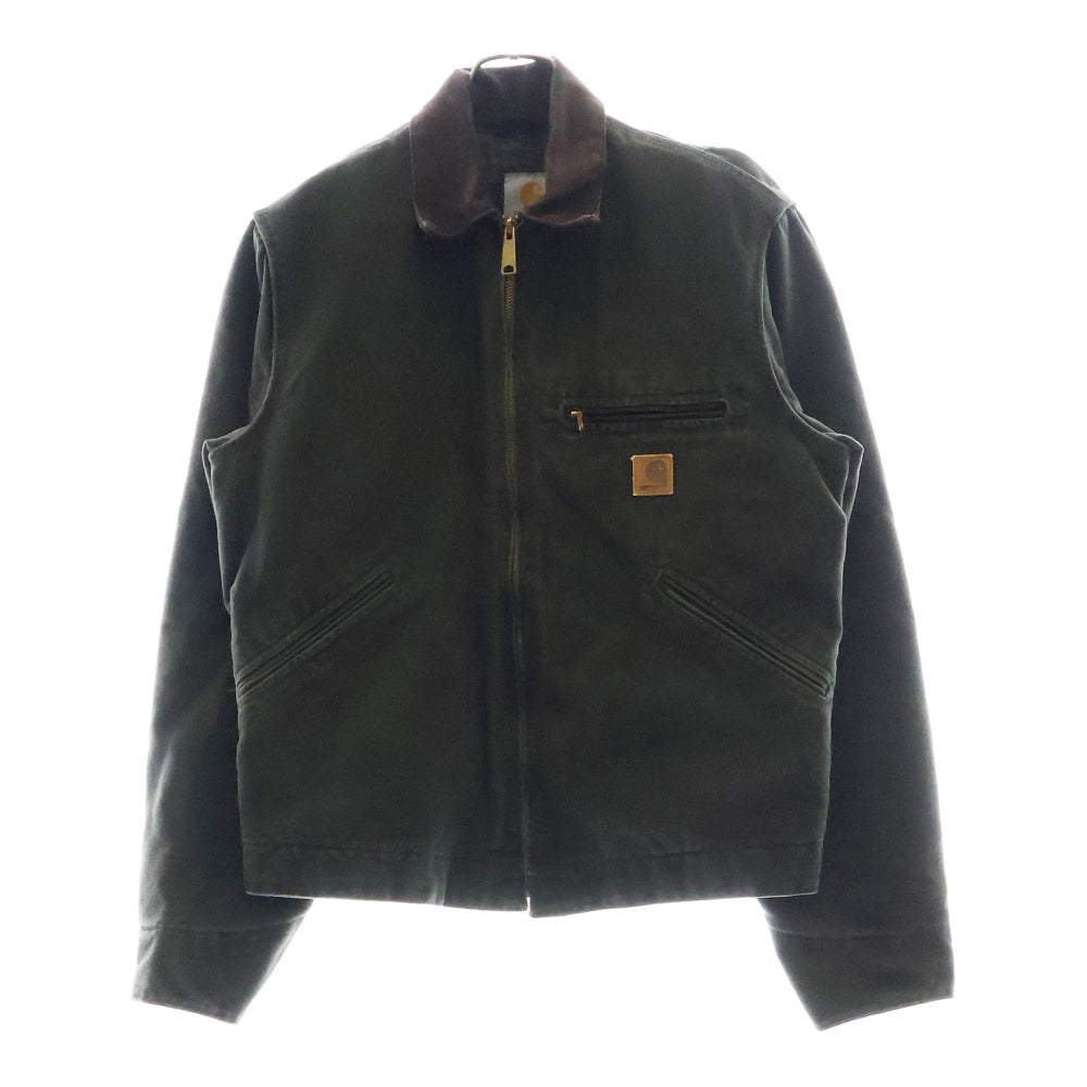CARHARTT(カーハート) 00s DETROIT JACKET USA製 デトロイト ダックワークジップアップジャケット モスグリーン J97MOS