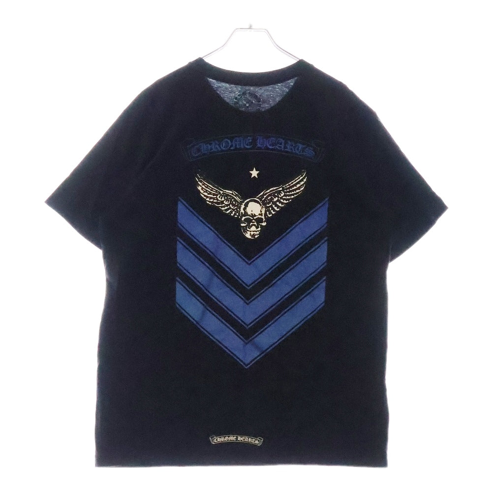 CHROME HEARTS(クロムハーツ) FOTI COLL プリント 半袖Tシャツ カットソー ブラック