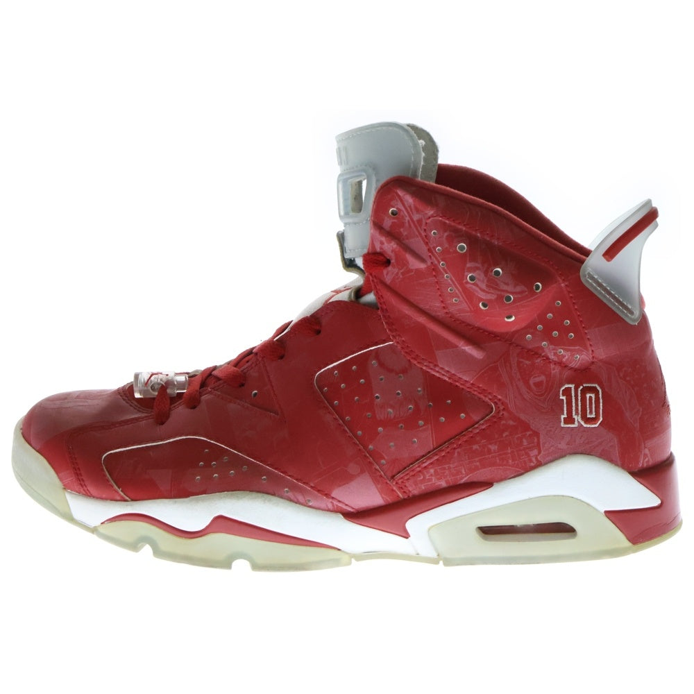 NIKE(ナイキ) 【観賞用 2014年製】×SLAM DUNK AIR JORDAN 6 RETRO スラムダンク エアジョーダン6 ハイカットスニーカー レッド US12/30cm717302-600