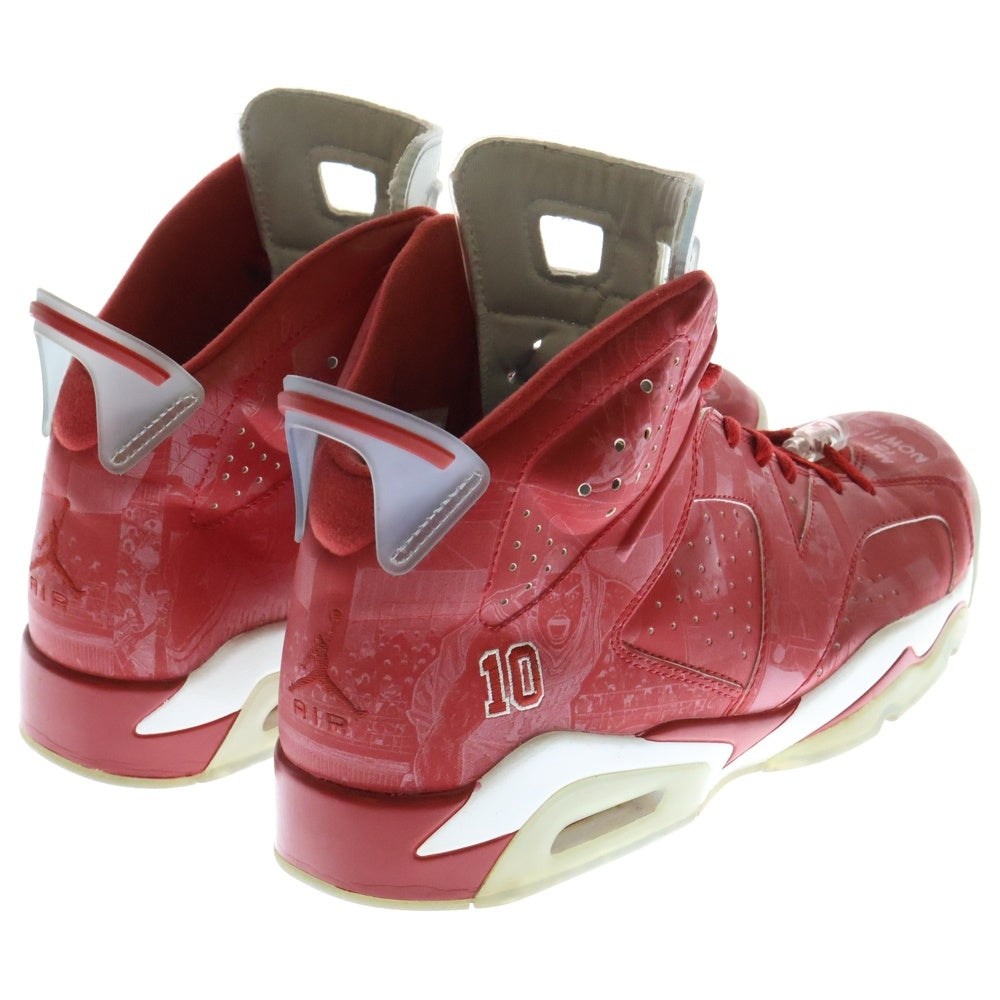 NIKE(ナイキ) 【観賞用 2014年製】×SLAM DUNK AIR JORDAN 6 RETRO スラムダンク エアジョーダン6 ハイカットスニーカー レッド US12/30cm717302-600