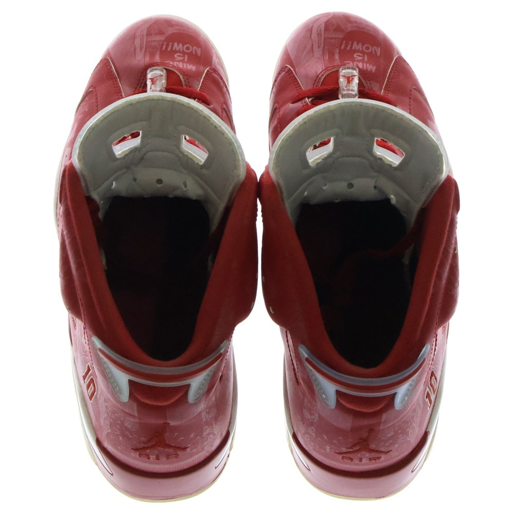 NIKE(ナイキ) 【観賞用 2014年製】×SLAM DUNK AIR JORDAN 6 RETRO スラムダンク エアジョーダン6 ハイカットスニーカー レッド US12/30cm717302-600