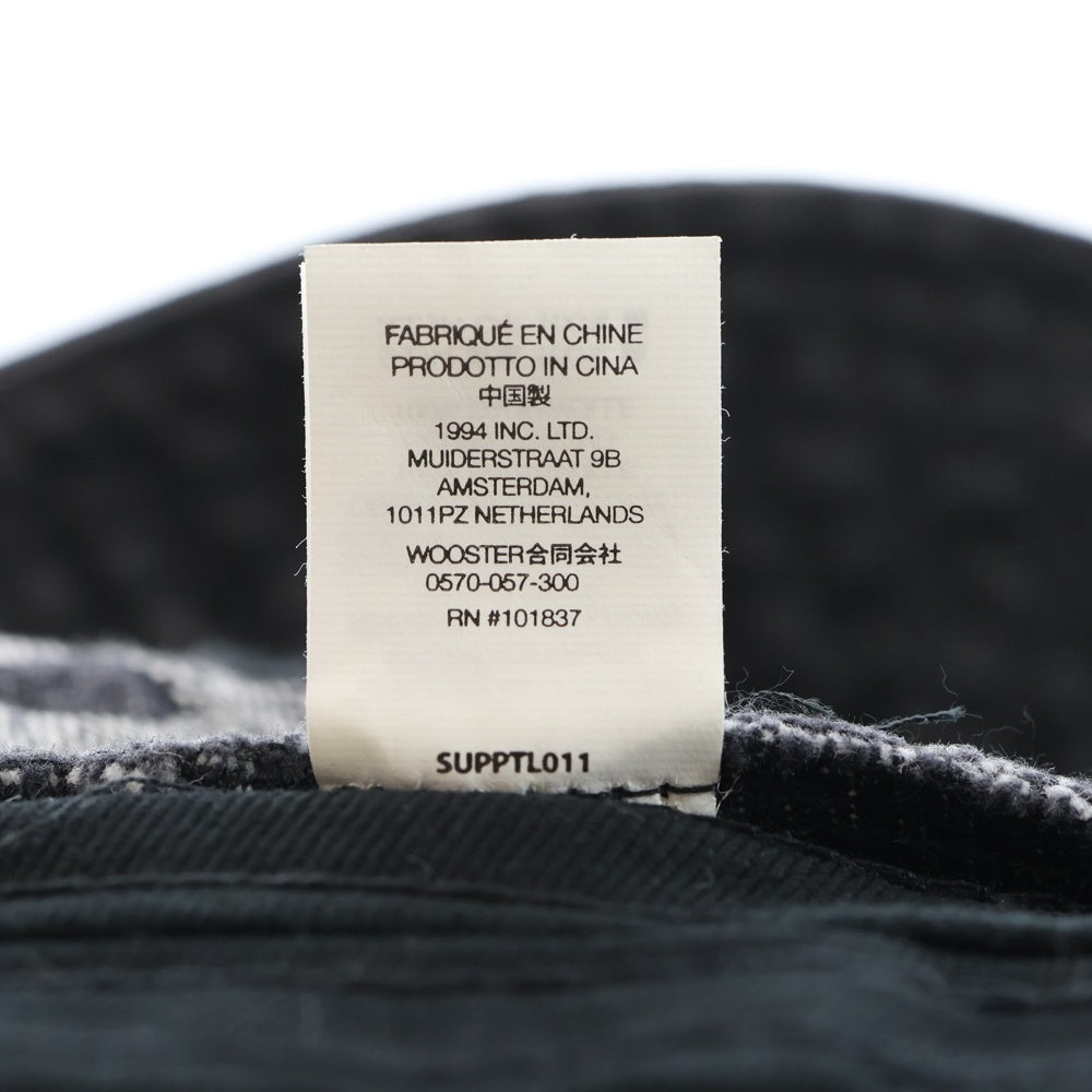 SUPREME(シュプリーム) 22SS Fade Jacquard Denim Crusher Hat フェード ジャガード デニムクラッシャーハット インディゴブラック