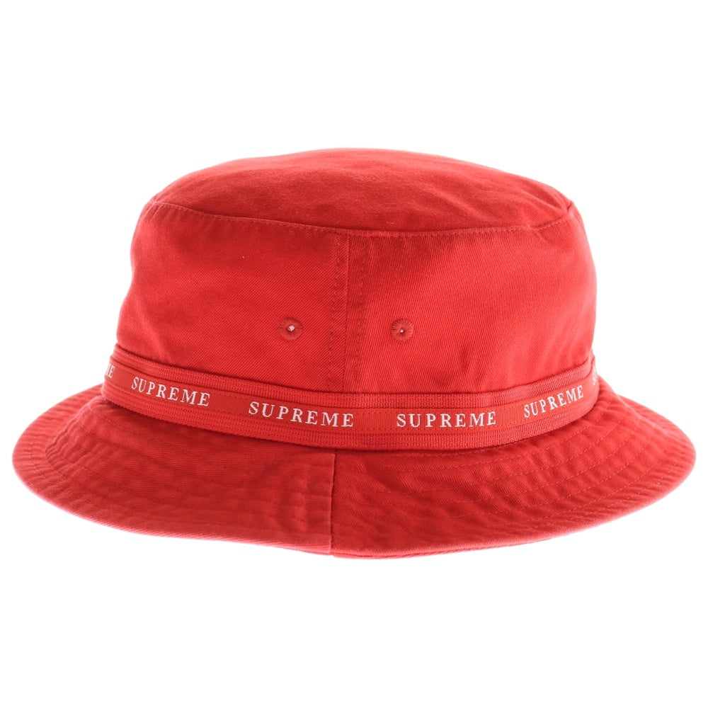 SUPREME(シュプリーム) 19AW Jacquard Logo Taping Crusher Hat ジャガード テーピングロゴ クラッシャーハット レッド