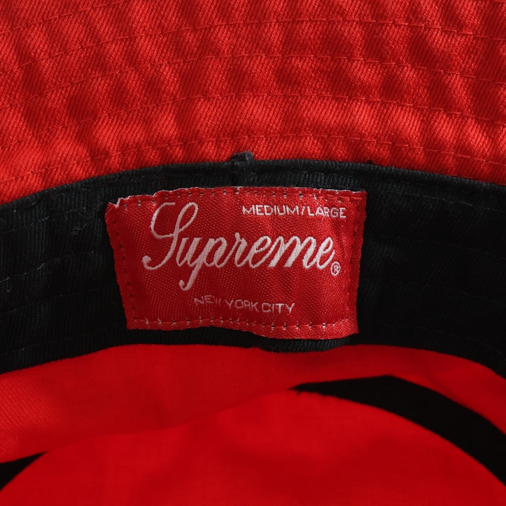 SUPREME(シュプリーム) 19AW Jacquard Logo Taping Crusher Hat ジャガード テーピングロゴ クラッシャーハット レッド