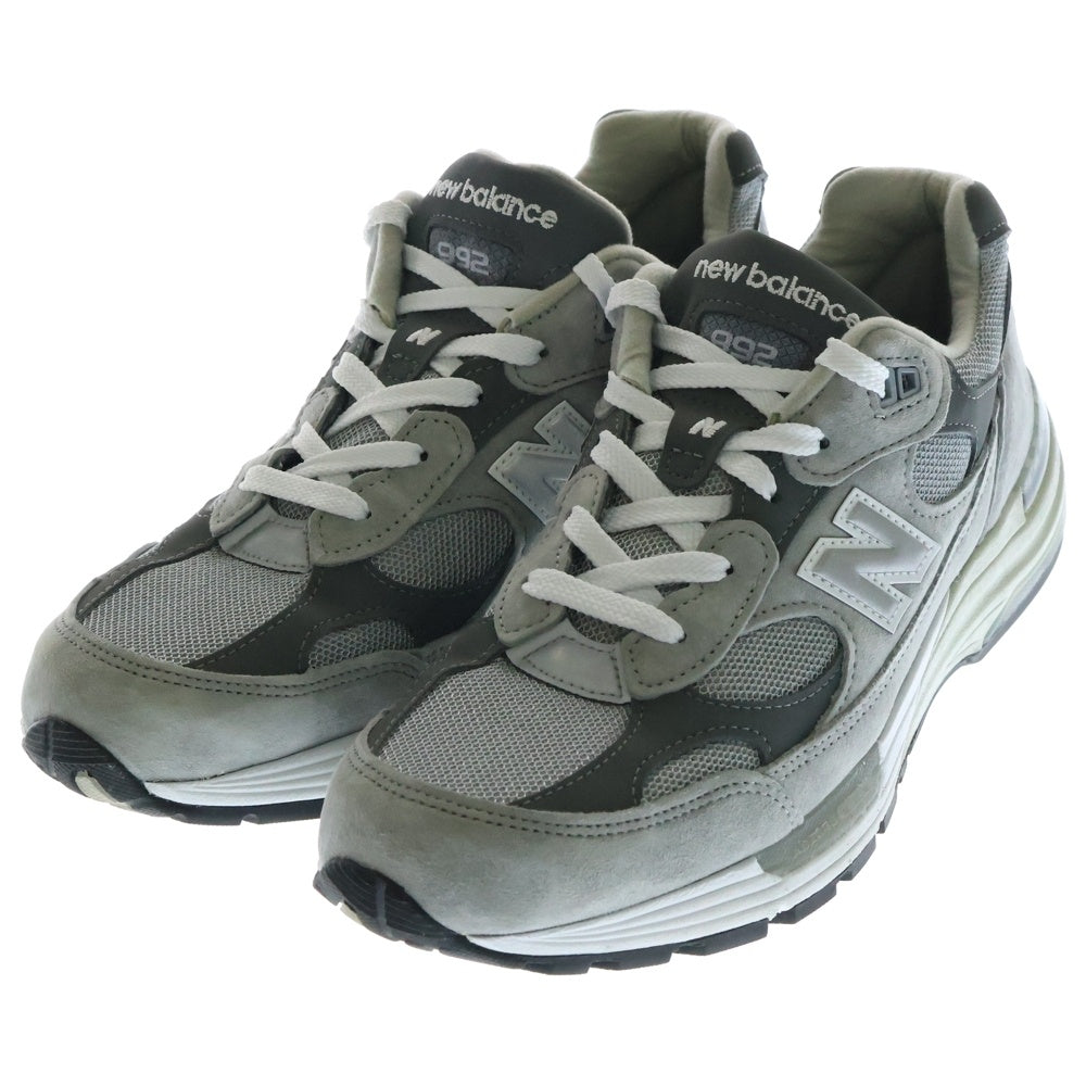 New Balance(ニューバランス) M992GR スウェードレースアップローカットスニーカー グレー US9/27cm
