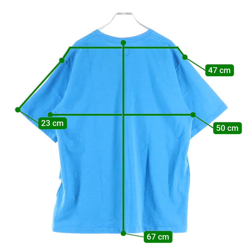 Needles(ニードルス) 22SS Papillon embroidery ロゴ刺繍半袖Tシャツ カットソー ブルー KP346