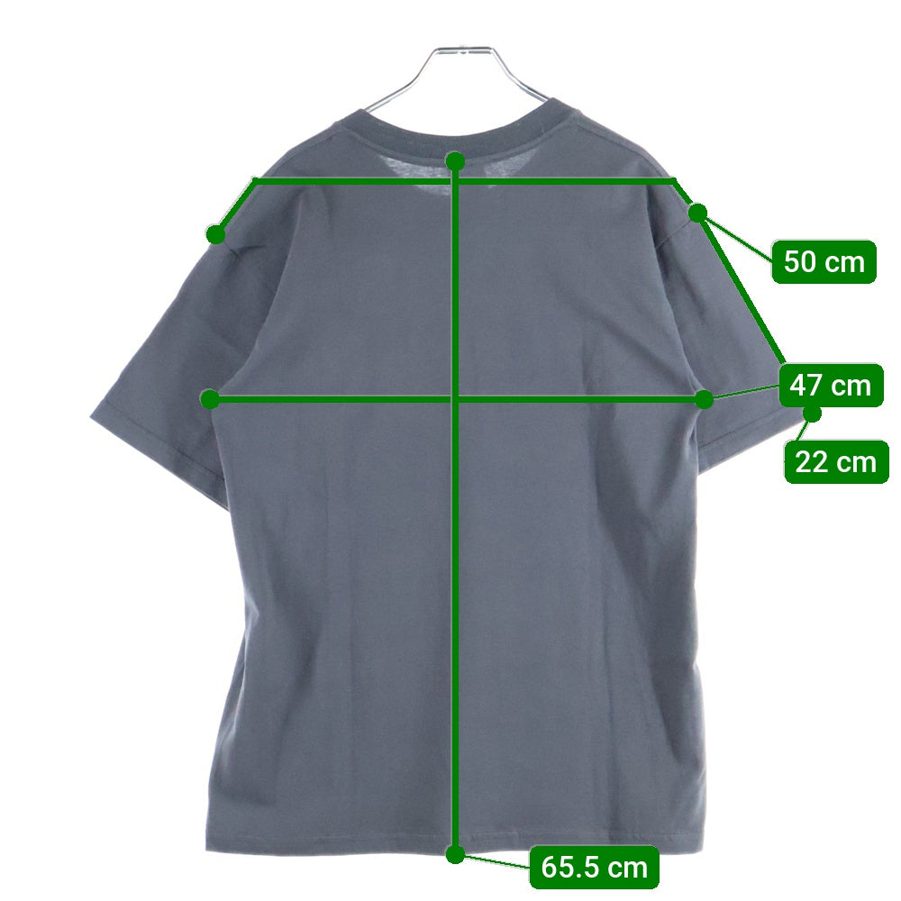 GOODENOUGH(グッドイナフ) Front stitch logo tee グラム g 刺繍 フロント ロゴ Tシャツ チャコール