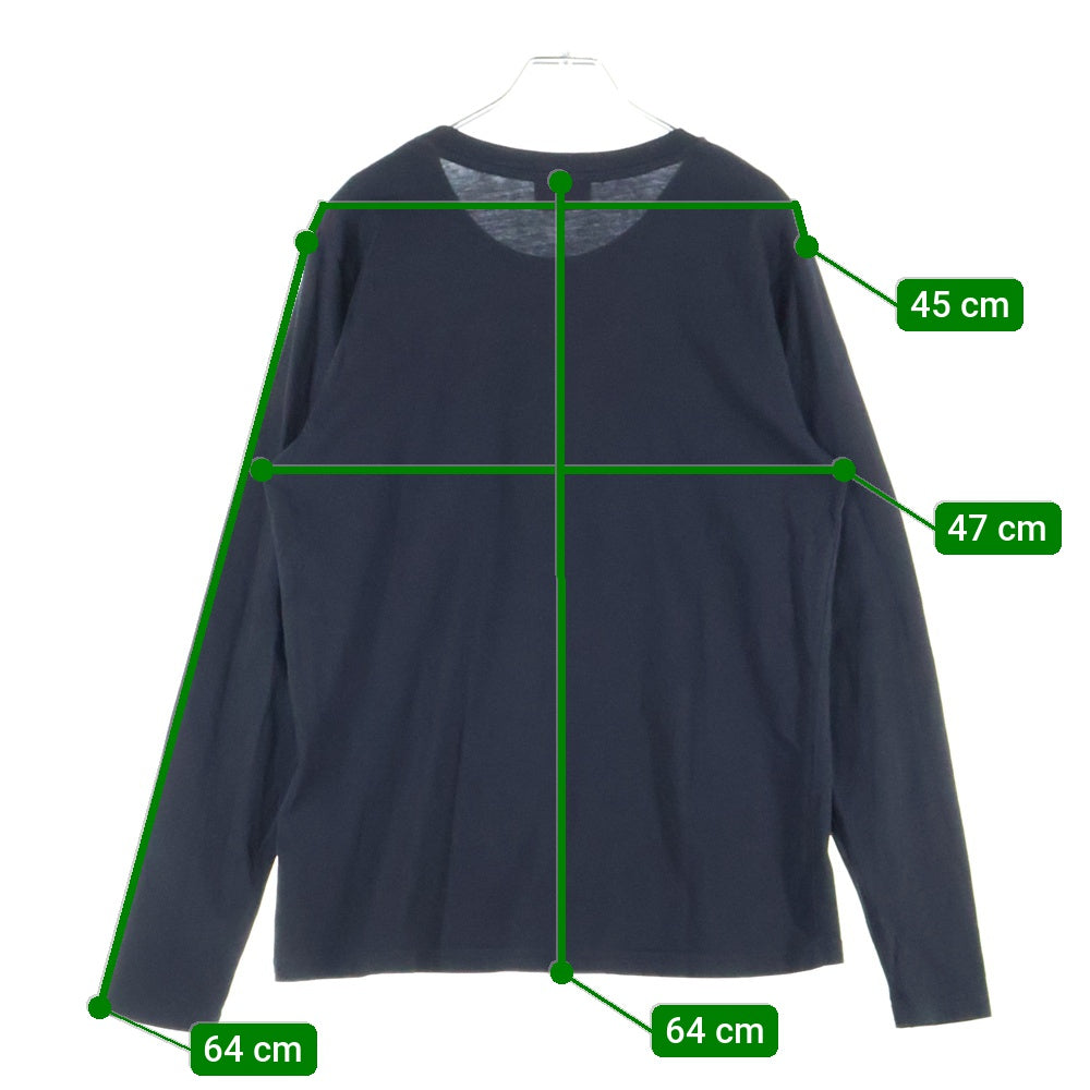 DIESEL(ディーゼル) T-HILARY-L1 ロゴプリント 長袖Tシャツ ブラック A12541 レディース