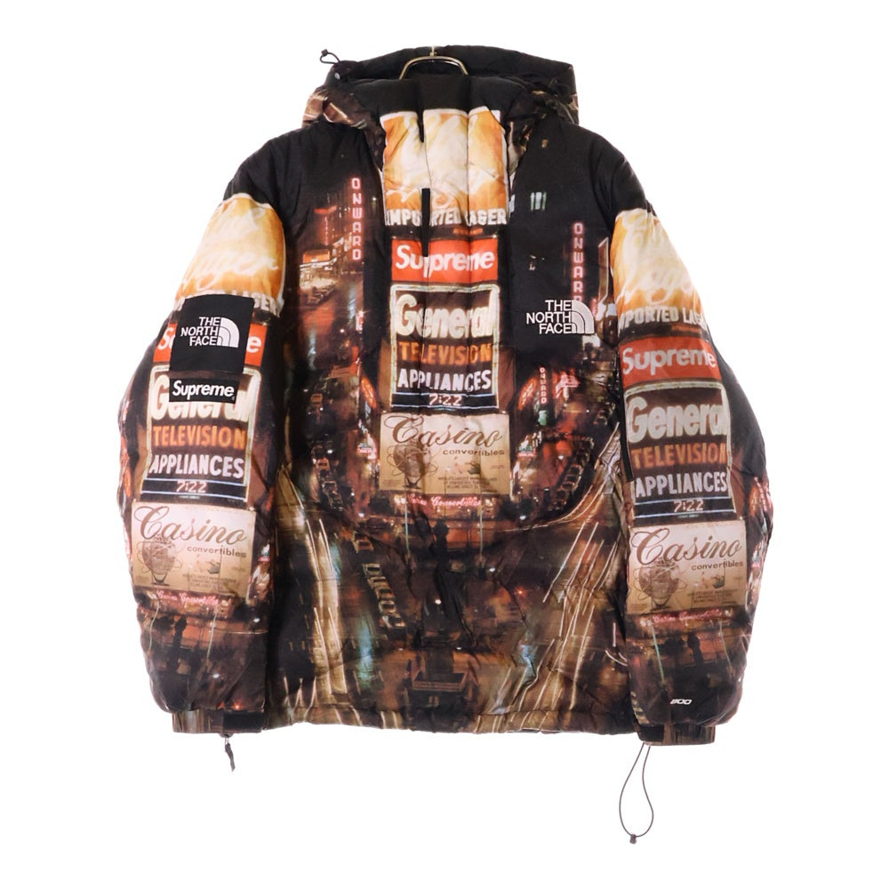 SUPREME(シュプリーム) 22AW ×THE NORTH FACE 800-Fill Half Zip Hooded Pullover タイムズスクエア ハーフジップ フーデッド プルオーバー ダウンジャケット マルチ ND52205I
