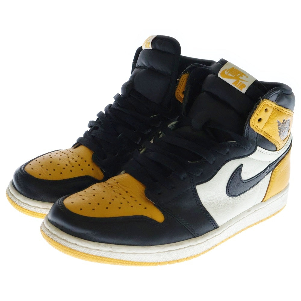 NIKE(ナイキ) AIR JORDAN 1 RETRO HIGH OG TAXI エア ジョーダン 1 レトロ タクシー ハイカットスニーカー イエロー/ブラック US10/28cm 555088-711