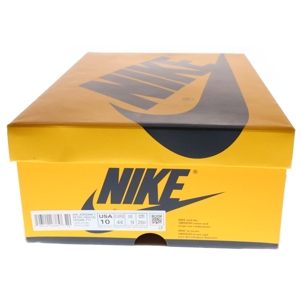 NIKE(ナイキ) AIR JORDAN 1 RETRO HIGH OG TAXI エア ジョーダン 1 レトロ タクシー ハイカットスニーカー イエロー/ブラック US10/28cm 555088-711